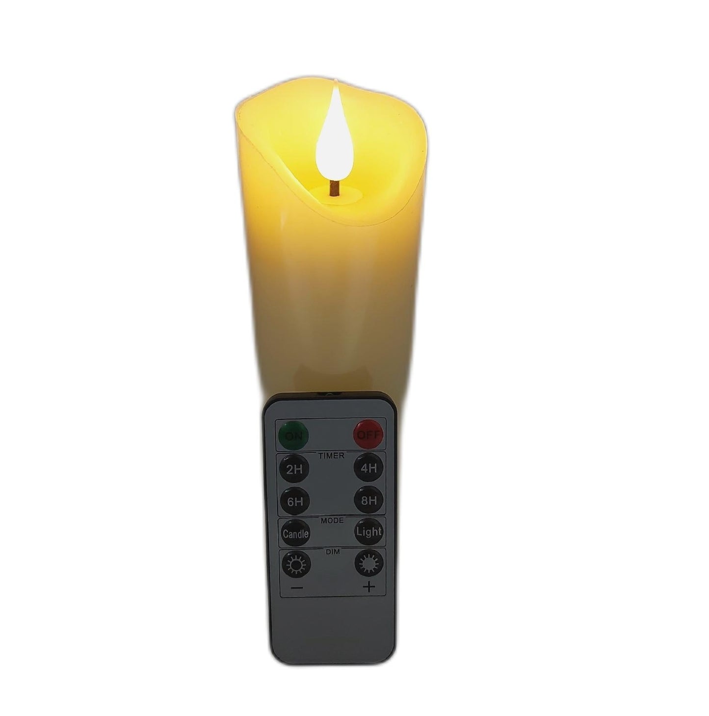 Koelaa LED Kerzen Wohnaccessoires Echtwachs mit Fernbedienung Timer Funktion 3D Flammeneffekt