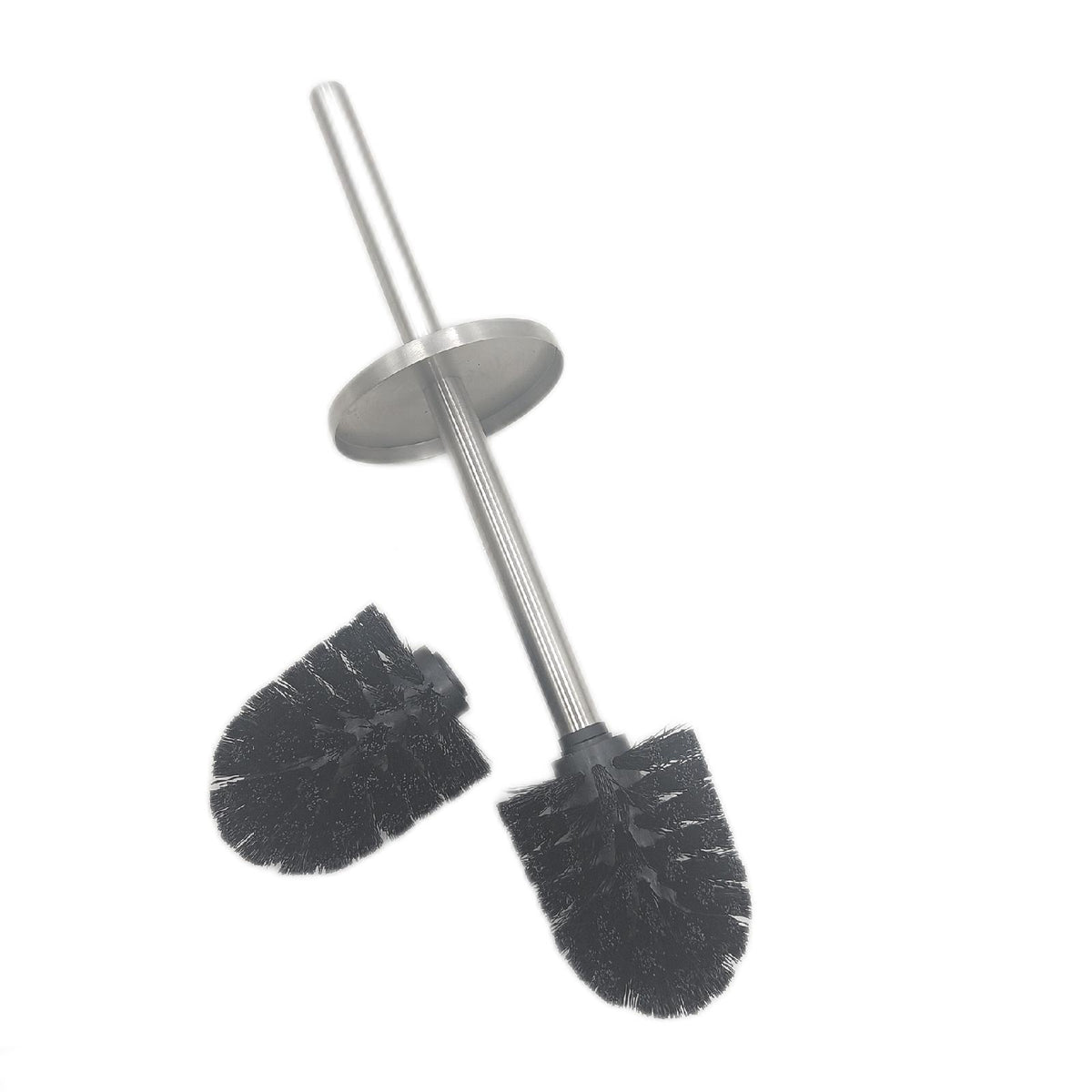 WAVEWO Toilettenbürste Edelstahl Silber Toilettenbürstenhalter Reinigungsbürste Badezimmerzubehör