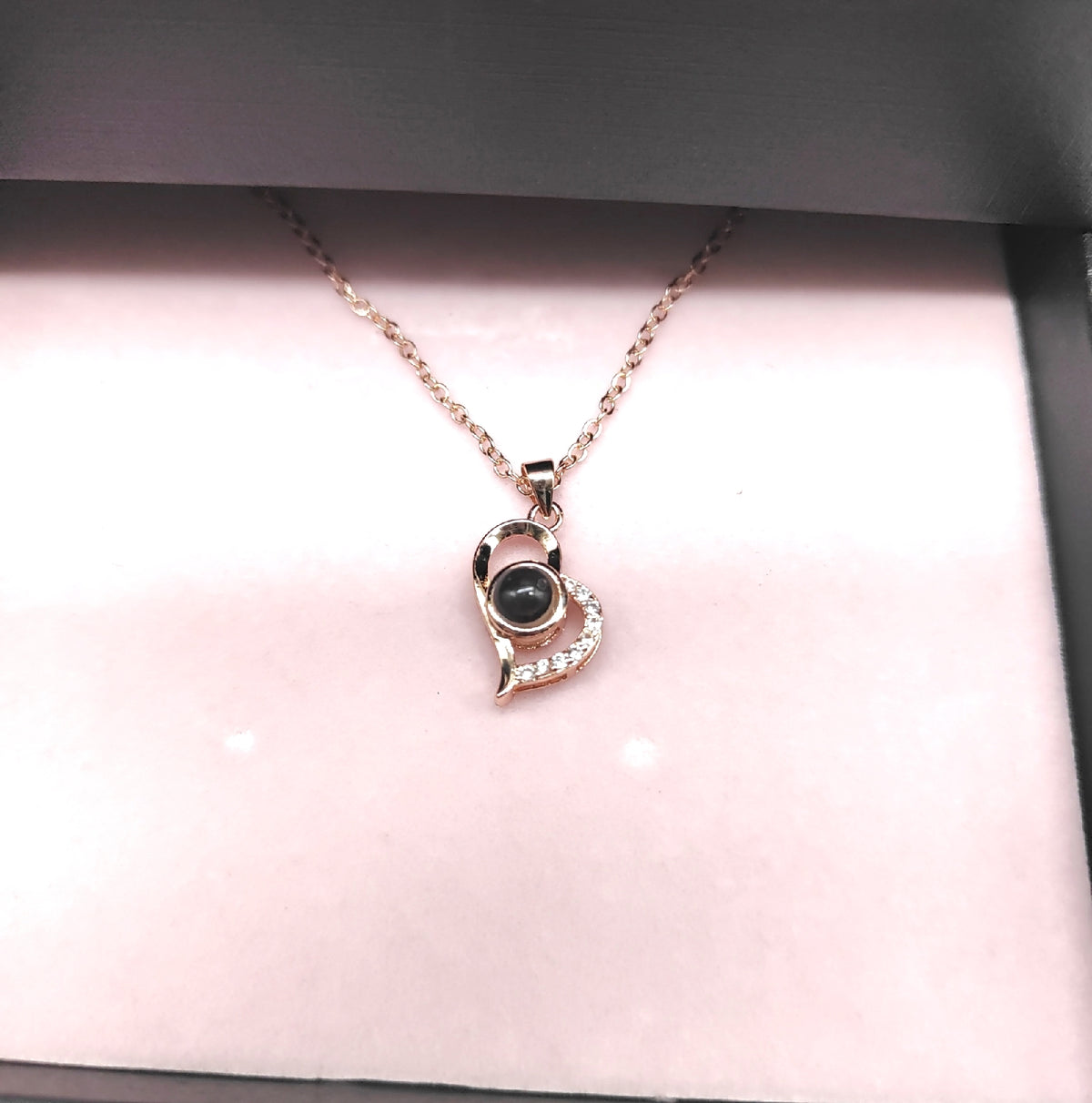 ADDWel ewige Rose Geschenkbox mit Kette Ich liebe Dich in 100 Sprachen