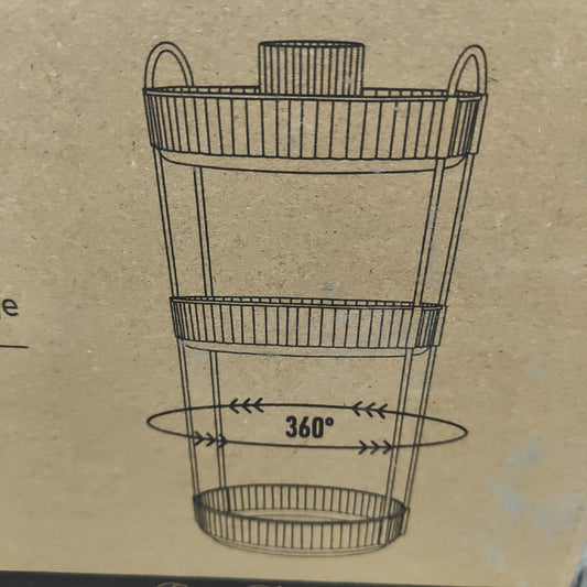 ROLIZOE Make Up Organizer Kosmetikaufbewahrung 360 Grad Drehbar 3 Ebenen praktisch stabil