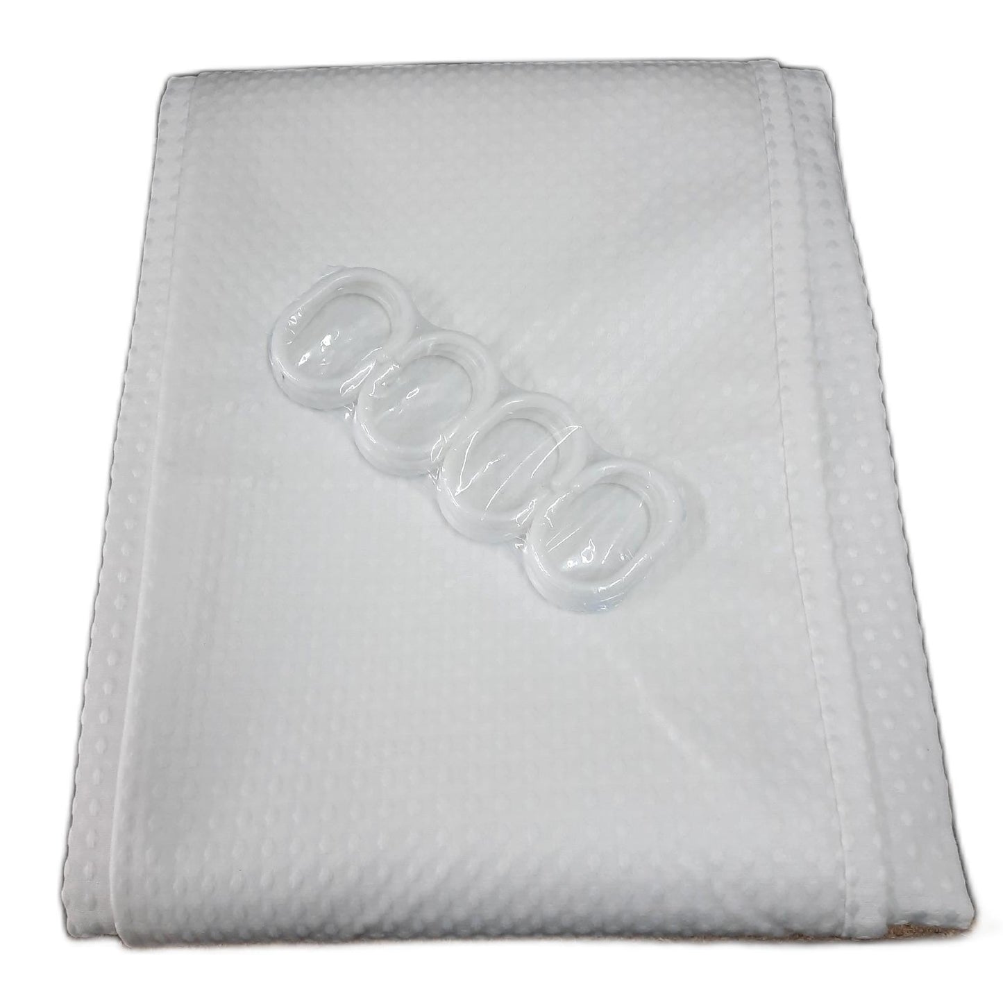 Luxus Duschvorhang Badezimmer Ausstattung Waffel 183x183cm Schwerer Stoff Wasserabweisend