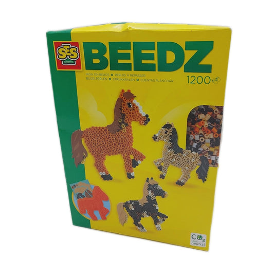 SES Bügelperlen Bastelset Hobby Kreativ Pferd Verschiedene Farben für Kinder