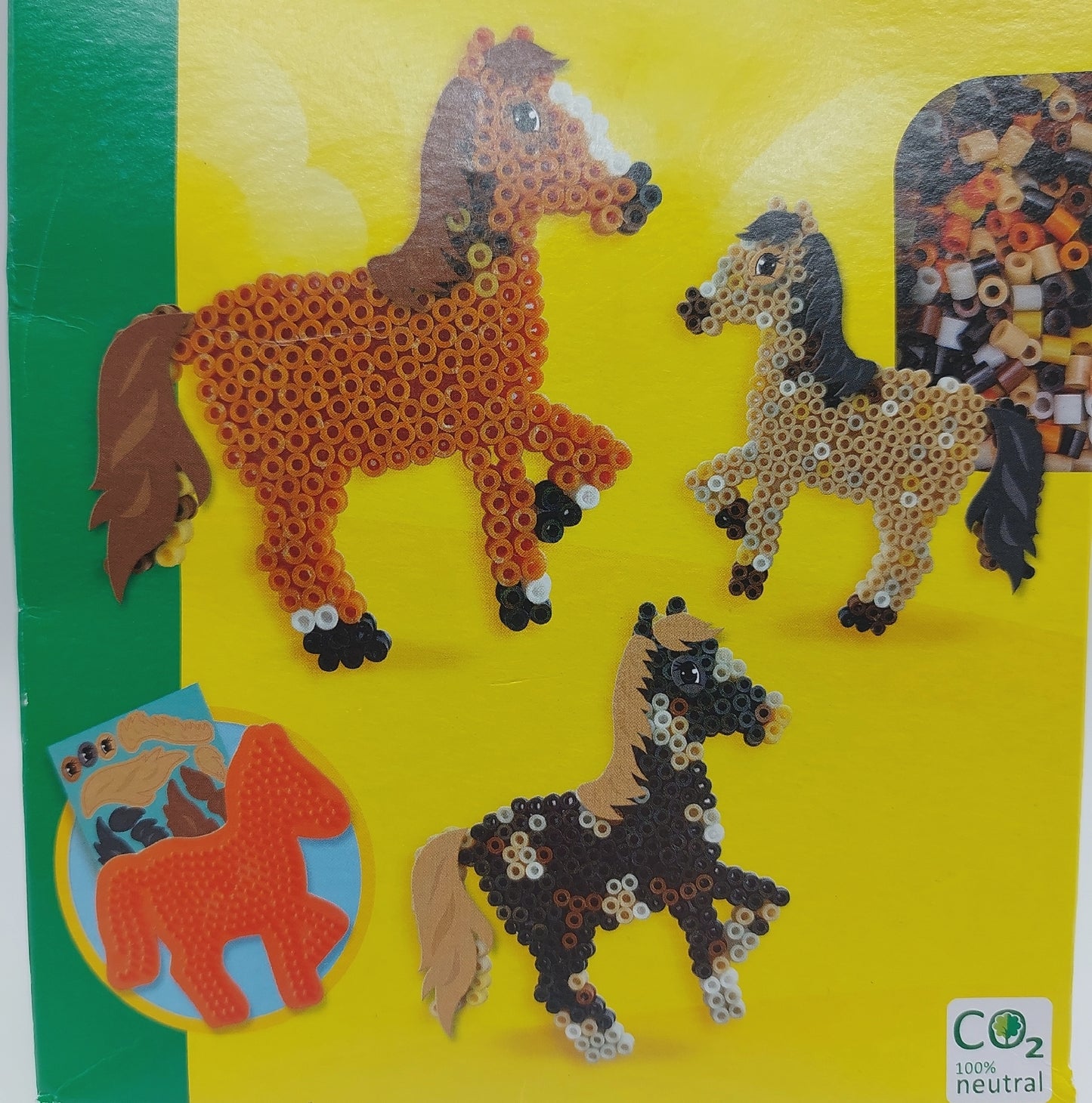 SES Bügelperlen Bastelset Hobby Kreativ Pferd Verschiedene Farben für Kinder