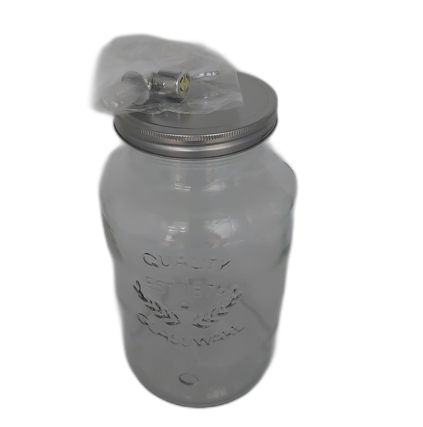 Relaxdays Getränkespender Limobehälter Küchenausstattung Vintage Design 5 Liter Zapfhahn