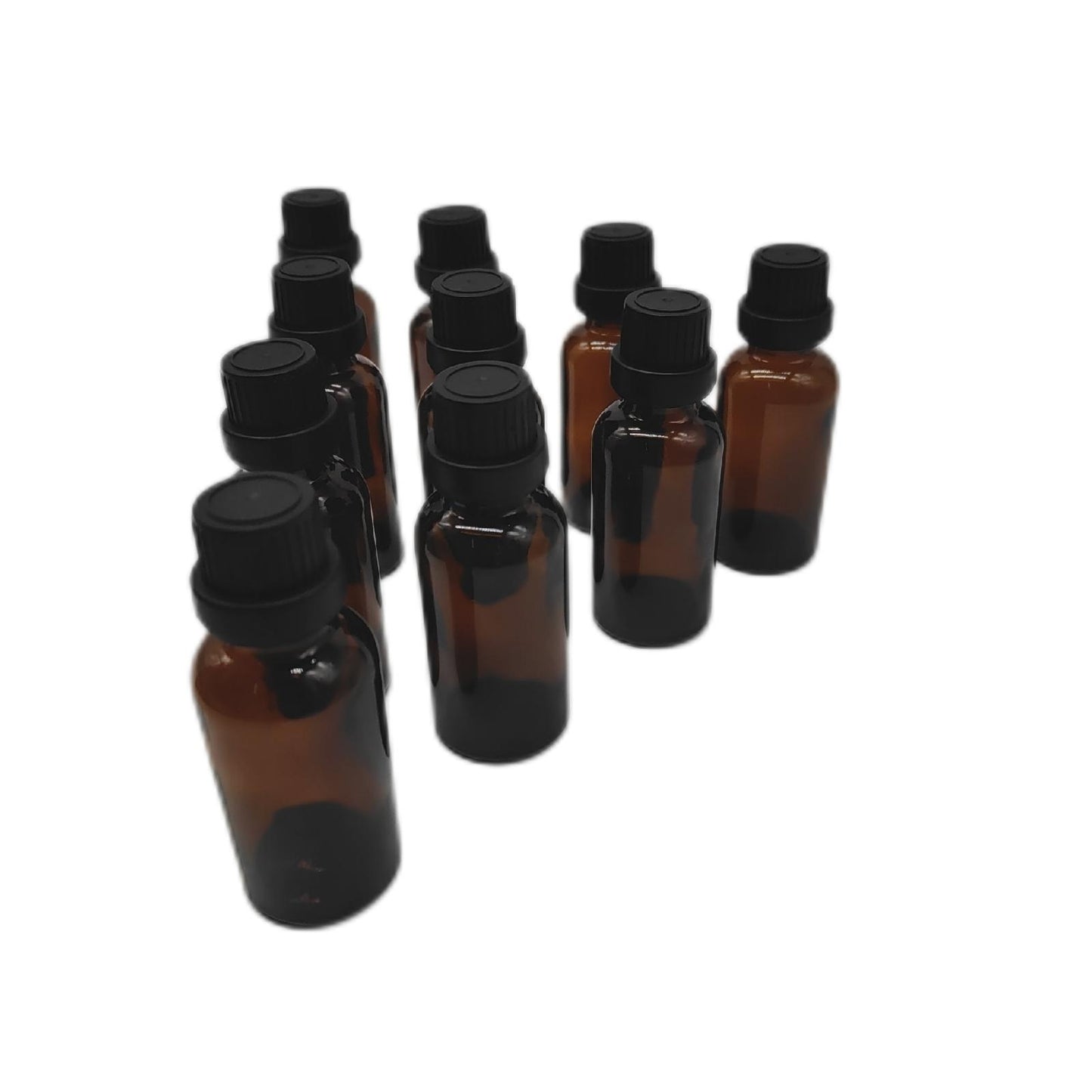 Furuising Tropfflaschen Behälter Braunglas für 30ml Set