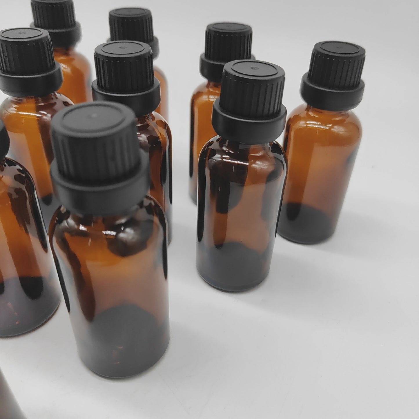 Furuising Tropfflaschen Behälter Braunglas für 30ml Set