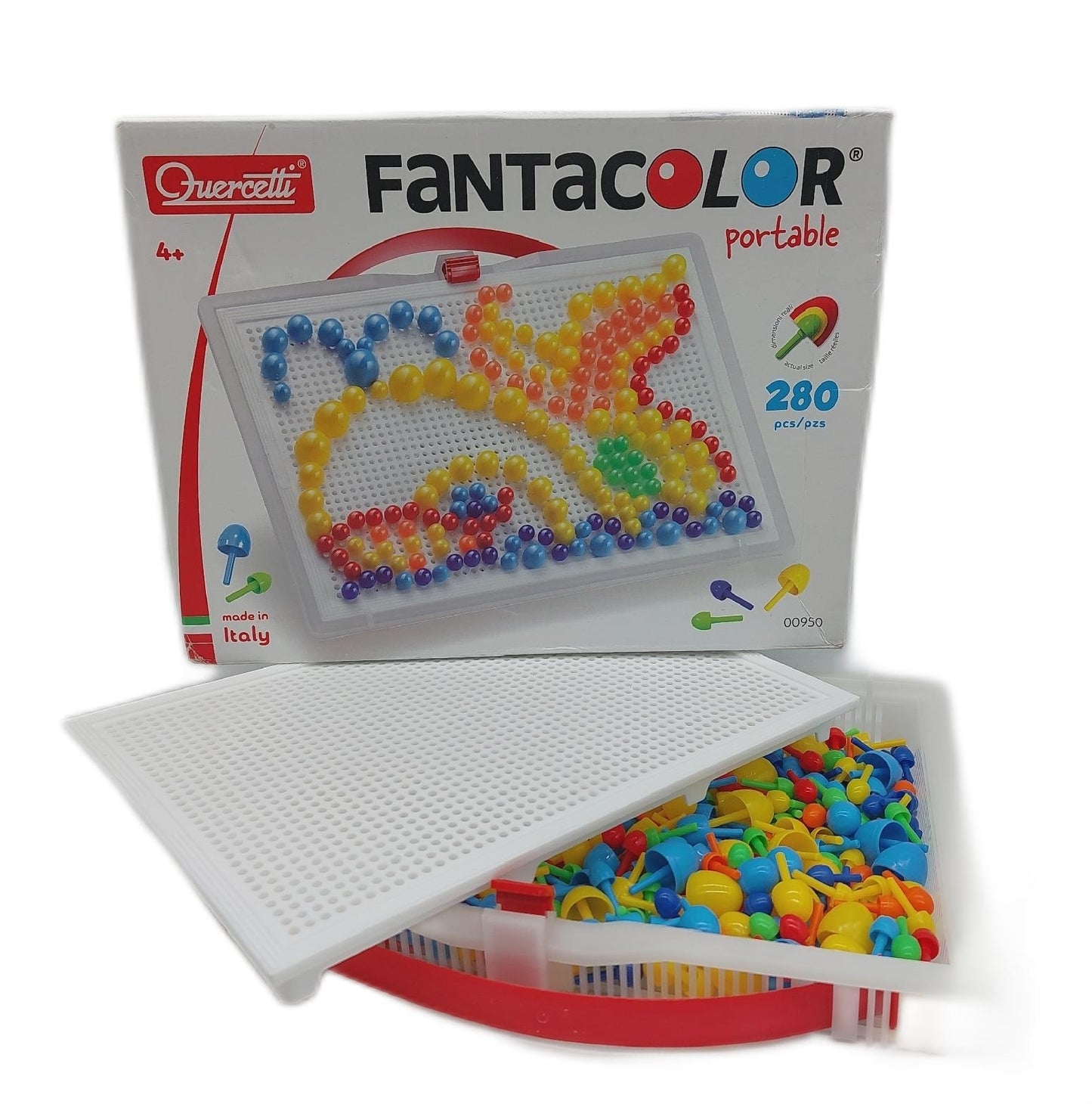 Quercetti Malsortiment Kinder Zubehör Fantacolor Portable Große 280 Bunte Stifte