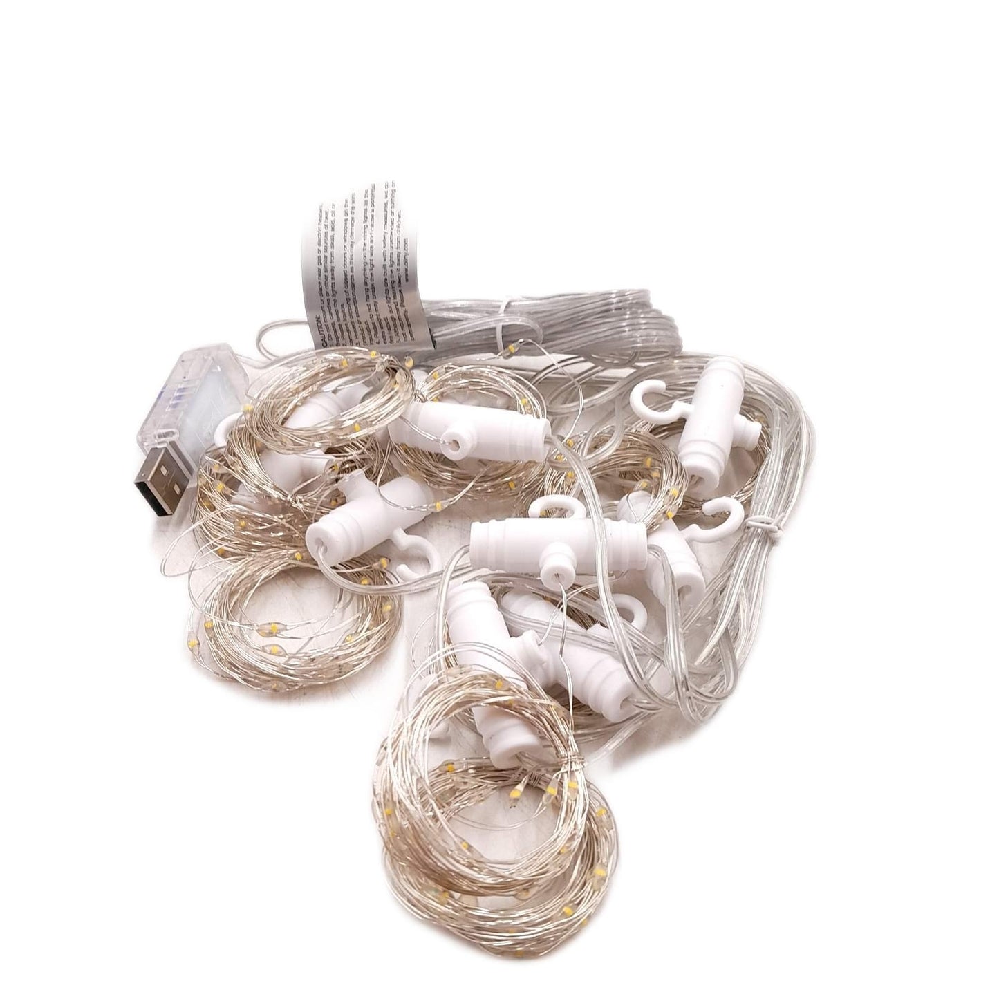 Ollny Lichtervorhang Beleuchtung Dekoration 3x3m 300 LED warm