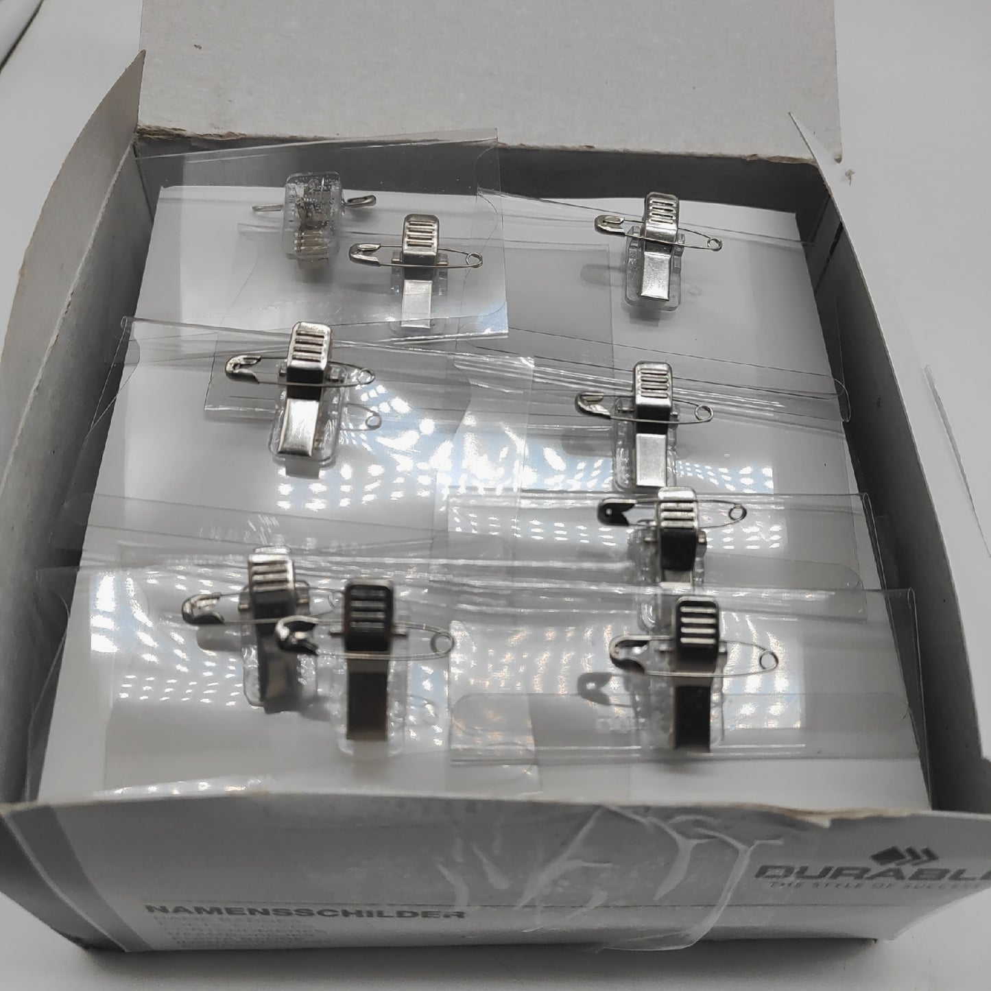 Durable 810119 Universeller Ausweishalter Kombi-Klemme zum Einstecken