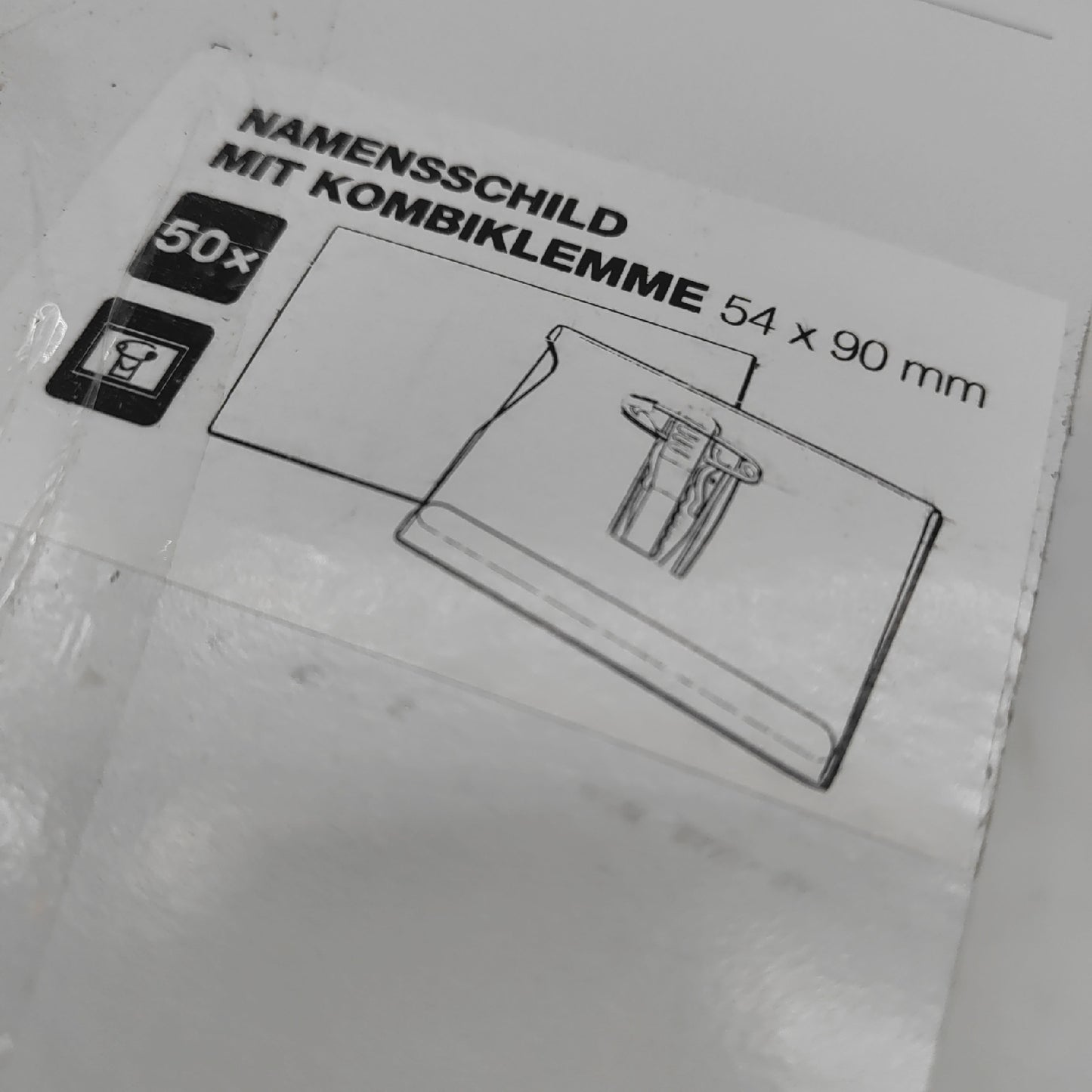Durable 810119 Universeller Ausweishalter Kombi-Klemme zum Einstecken