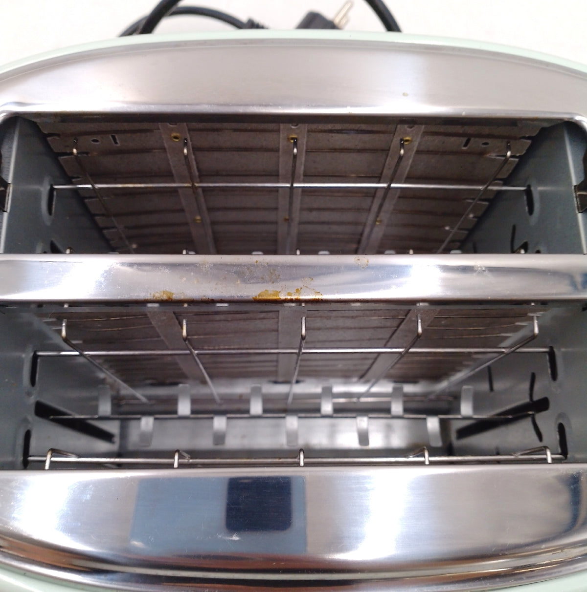 Cecotec Toaster 2 Scheiben ToastTaste 1000 Retro Double Green 980 W Edelstahl 2 Schlitze 38 cm
