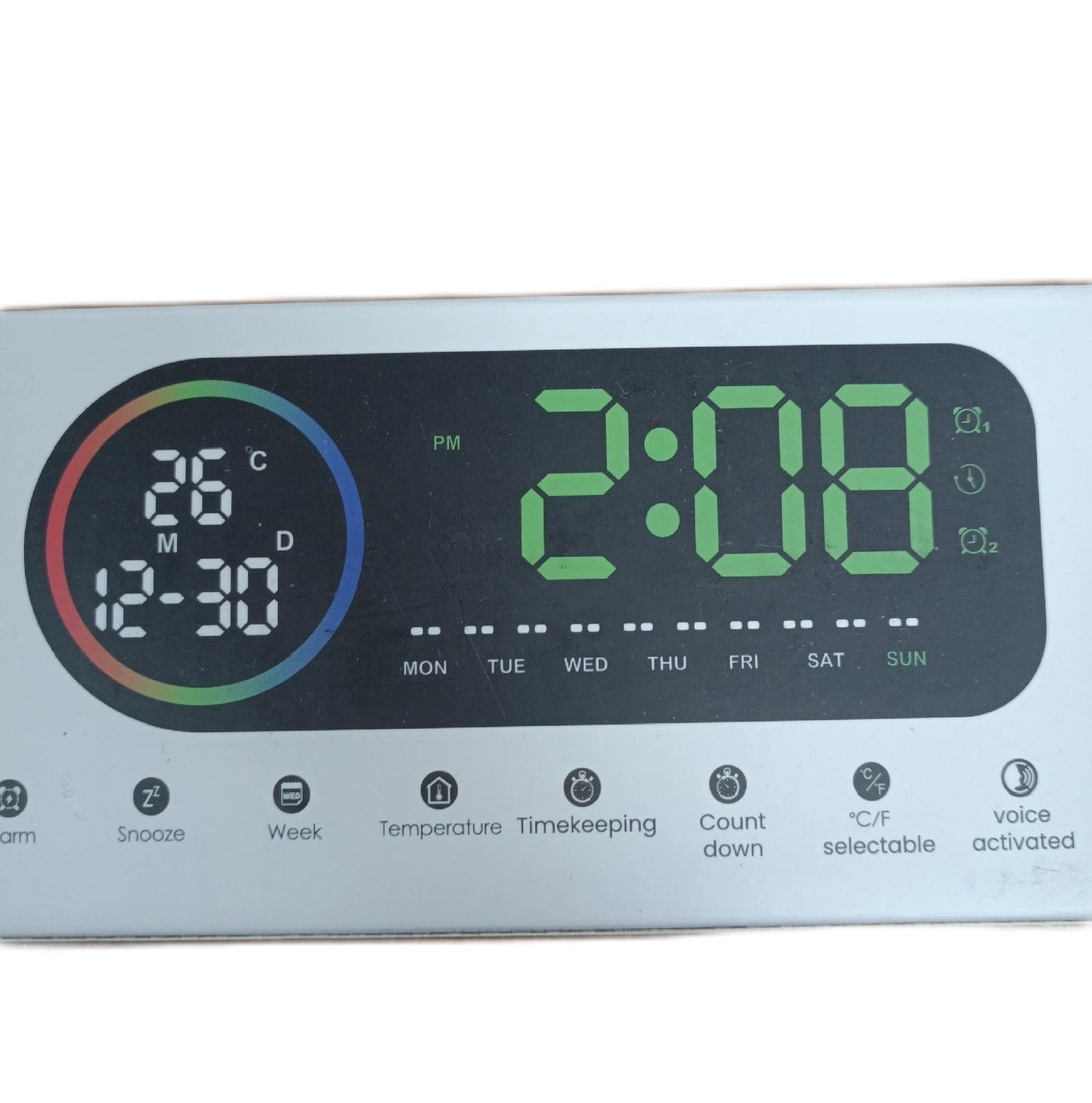 Diboniur Nachttischwecker Elektronik Digitaler Nachttischwecker mit
