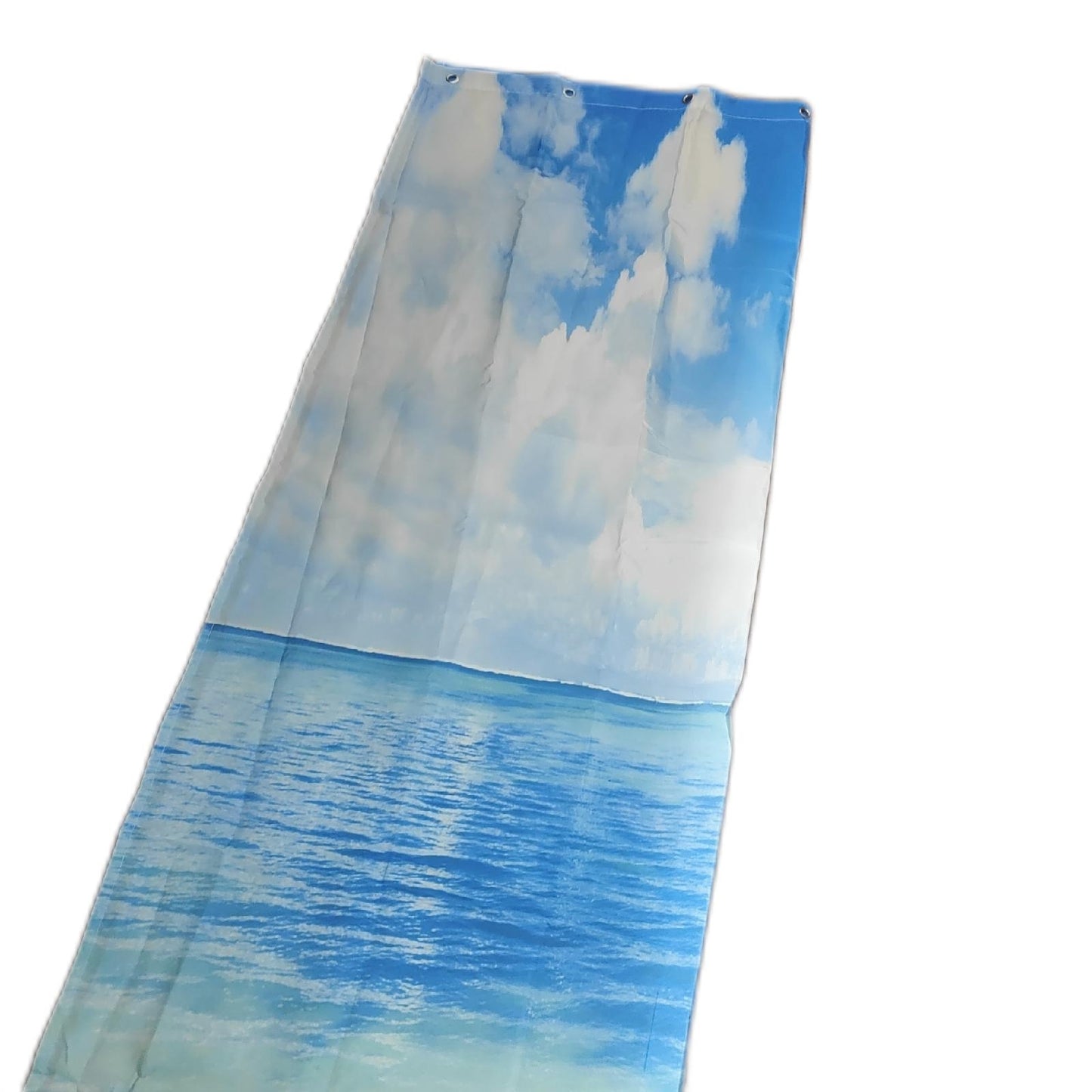 Lerores Duschvorhang Badtextilien Sea Blue Beschwerter Saum Antischimmel Textil Design