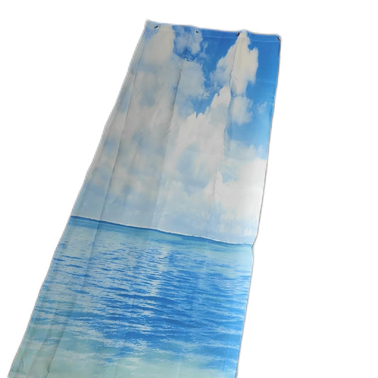 Lerores Duschvorhang Badtextilien Sea Blue Beschwerter Saum Antischimmel Textil Design
