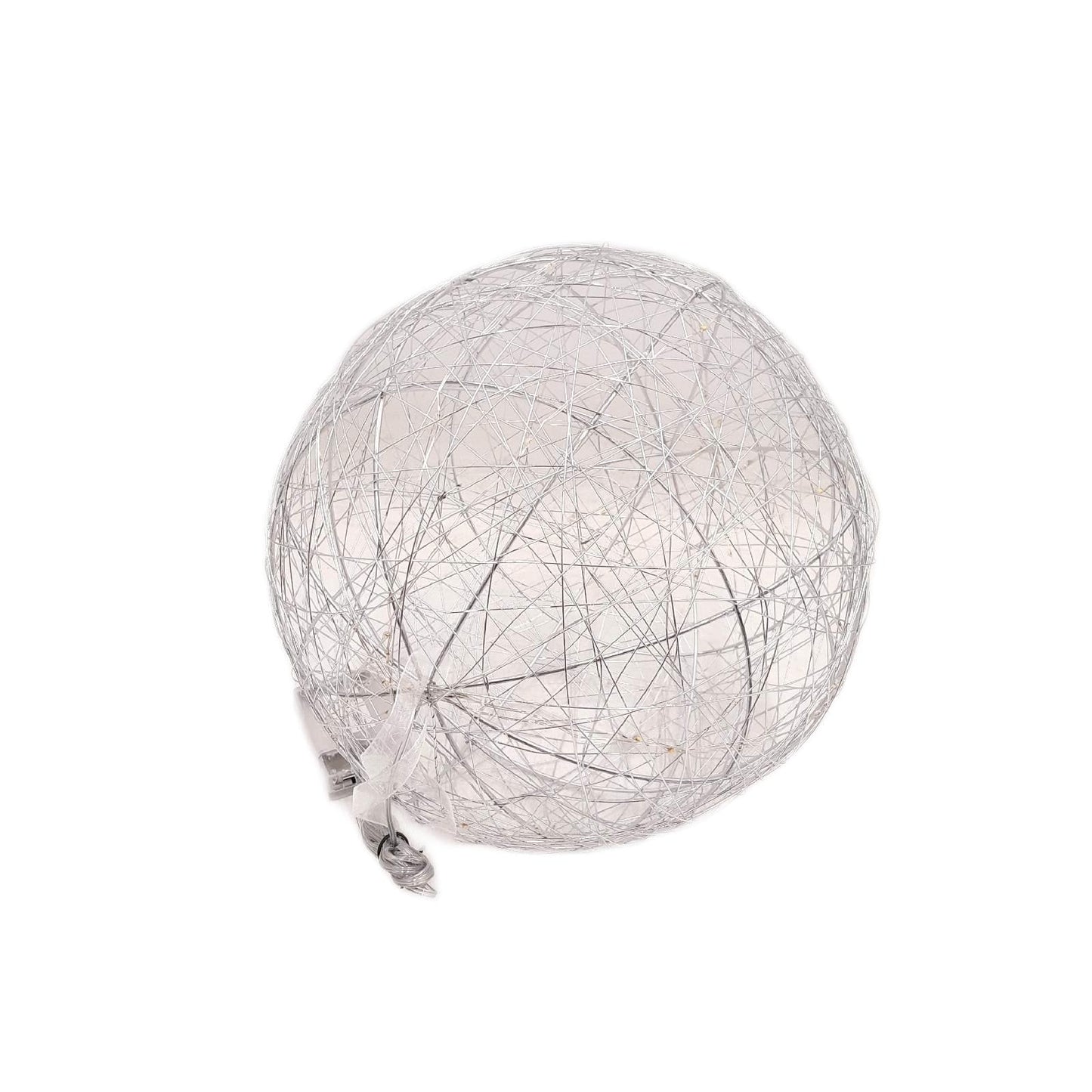 Relaxdays LED Dekokugel Beleuchtung Wohnaccessoires Home langes Kabel batteriebetrieben
