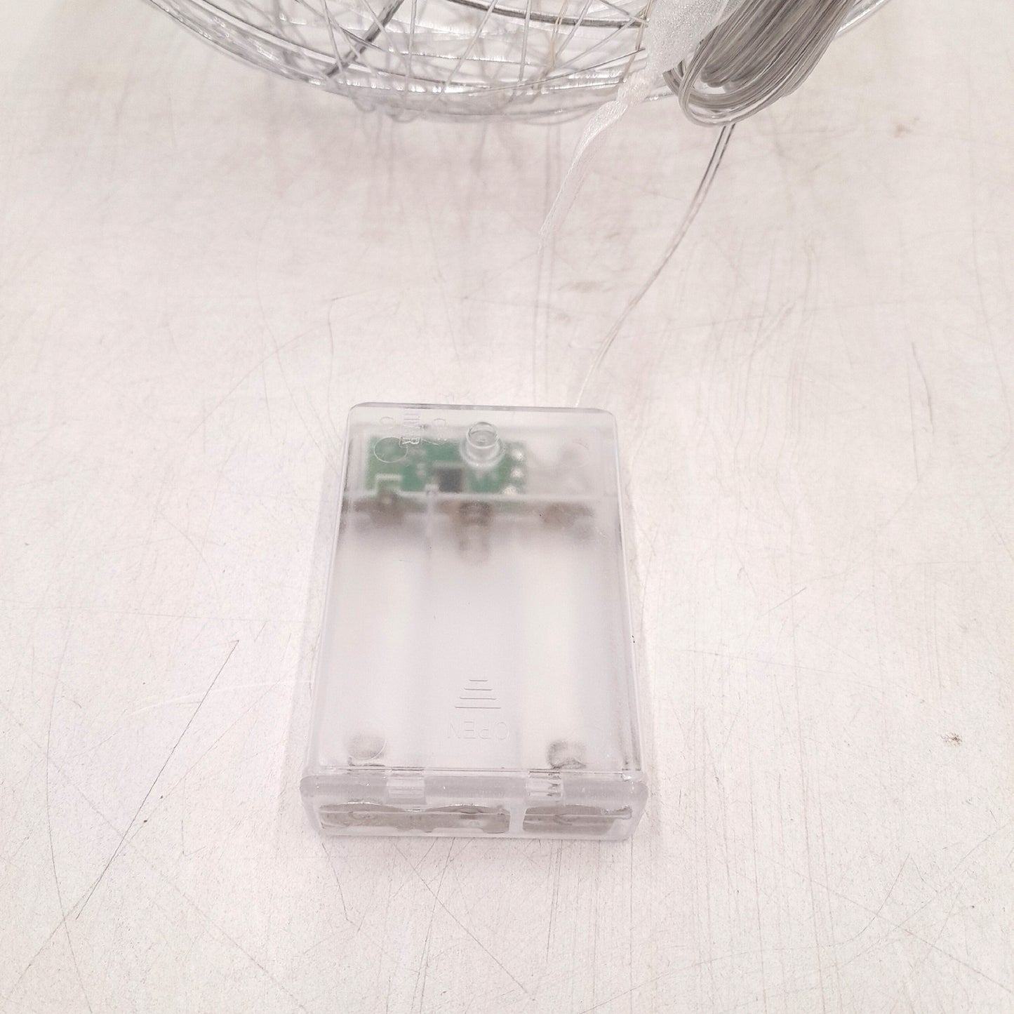 Relaxdays LED Dekokugel Beleuchtung Wohnaccessoires Home langes Kabel batteriebetrieben