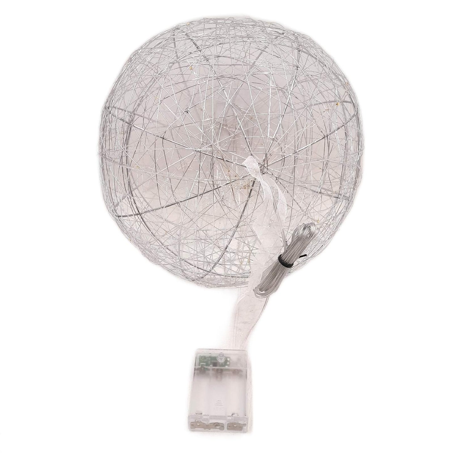 Relaxdays LED Dekokugel Beleuchtung Wohnaccessoires Home langes Kabel batteriebetrieben