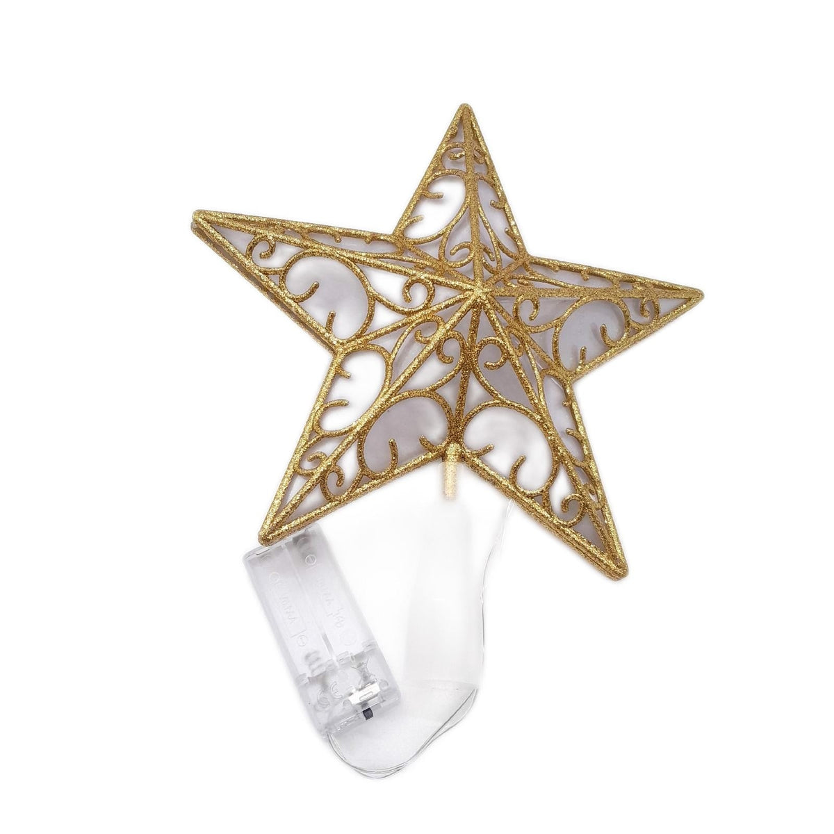 Weihnachtsbaum Spitze Christbaumspitze Stern LED Beleuchtung festlich elegant Dekoration