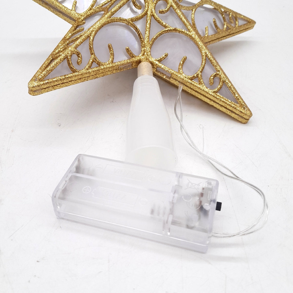 Weihnachtsbaum Spitze Christbaumspitze Stern LED Beleuchtung festlich elegant Dekoration