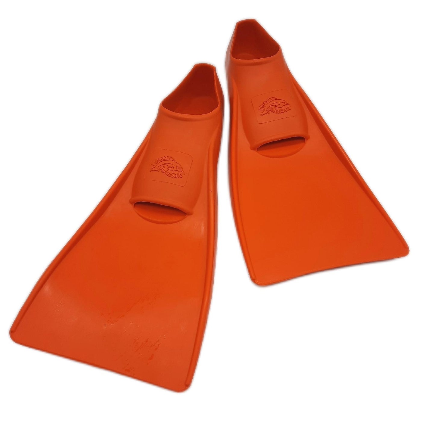 Flipper Schwimmflossen Schwimmausrüstung SwimSafe 1170 Orange für Jugendliche Erwachsene
