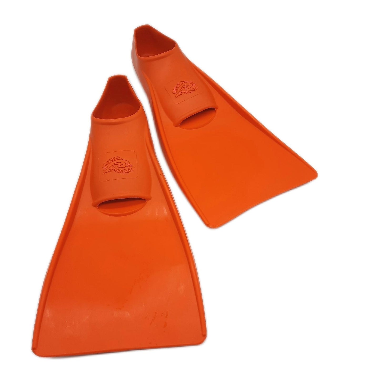 Flipper Schwimmflossen Schwimmausrüstung SwimSafe 1170 Orange für Jugendliche Erwachsene