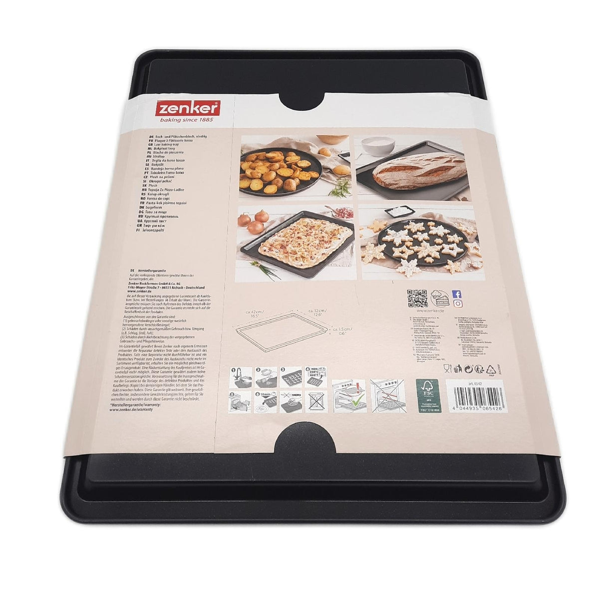 Zenker Plätzchenblech 42 x 32 cm Modell 6542 Backblech Backform Baking Tray