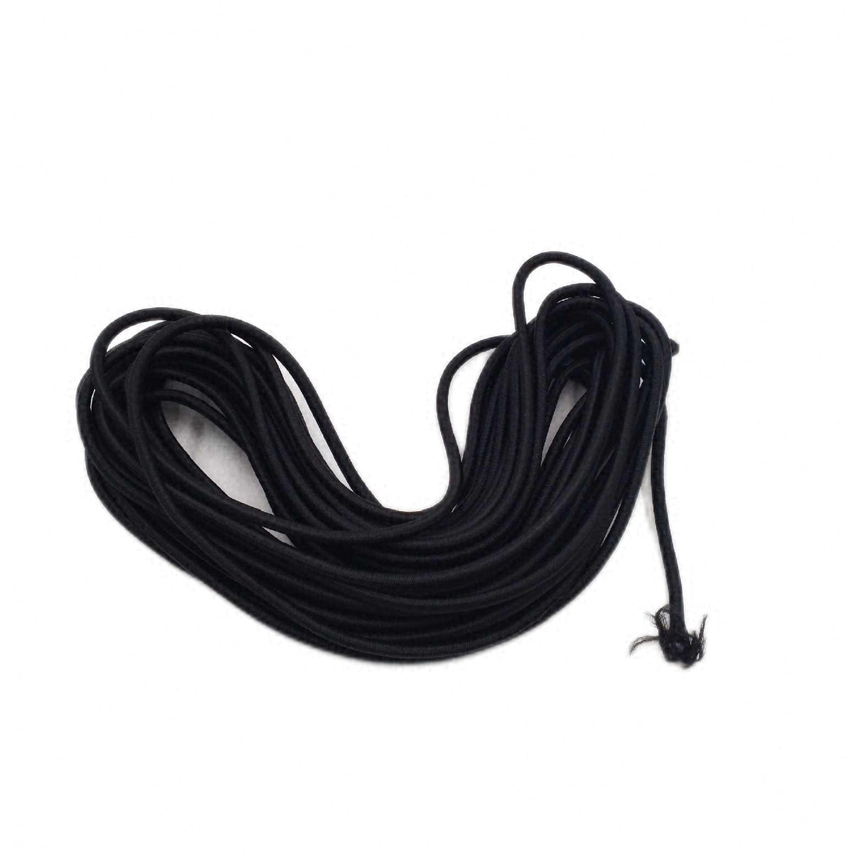 QWORK Gummiseil Expanderseil 4mm x 10m Schwarz Wetterfestes Spanngummi innen und außen