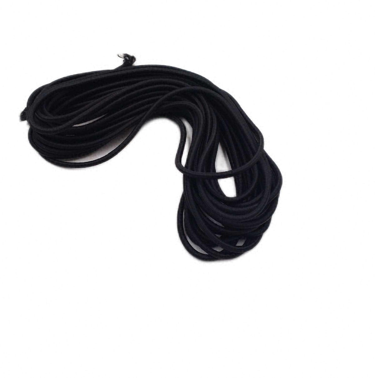 QWORK Gummiseil Expanderseil 4mm x 10m Schwarz Wetterfestes Spanngummi innen und außen