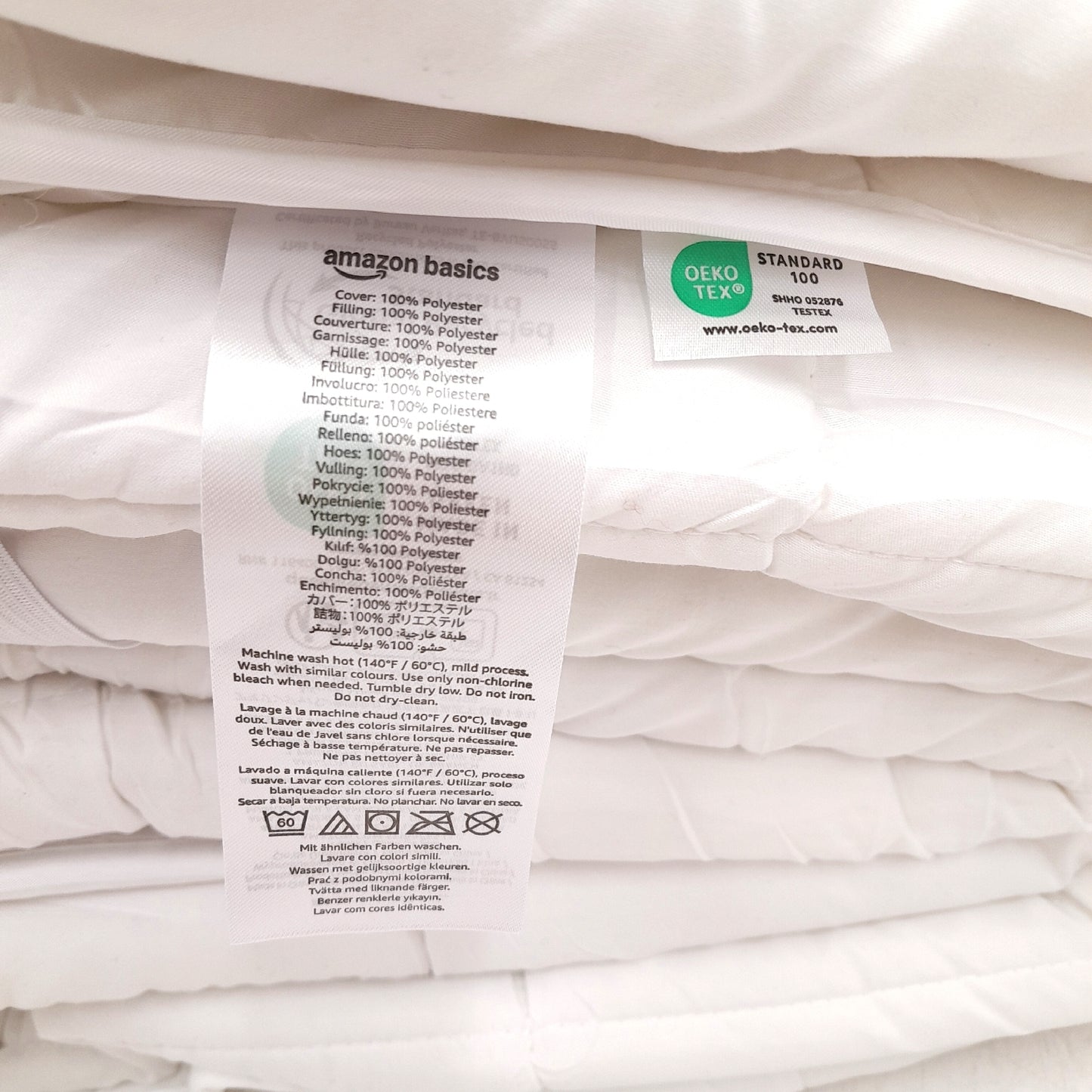 Amazon Basics Matratzenauflage Bettwäsche 160 x Weiche Mikrofaser Komfort Riem