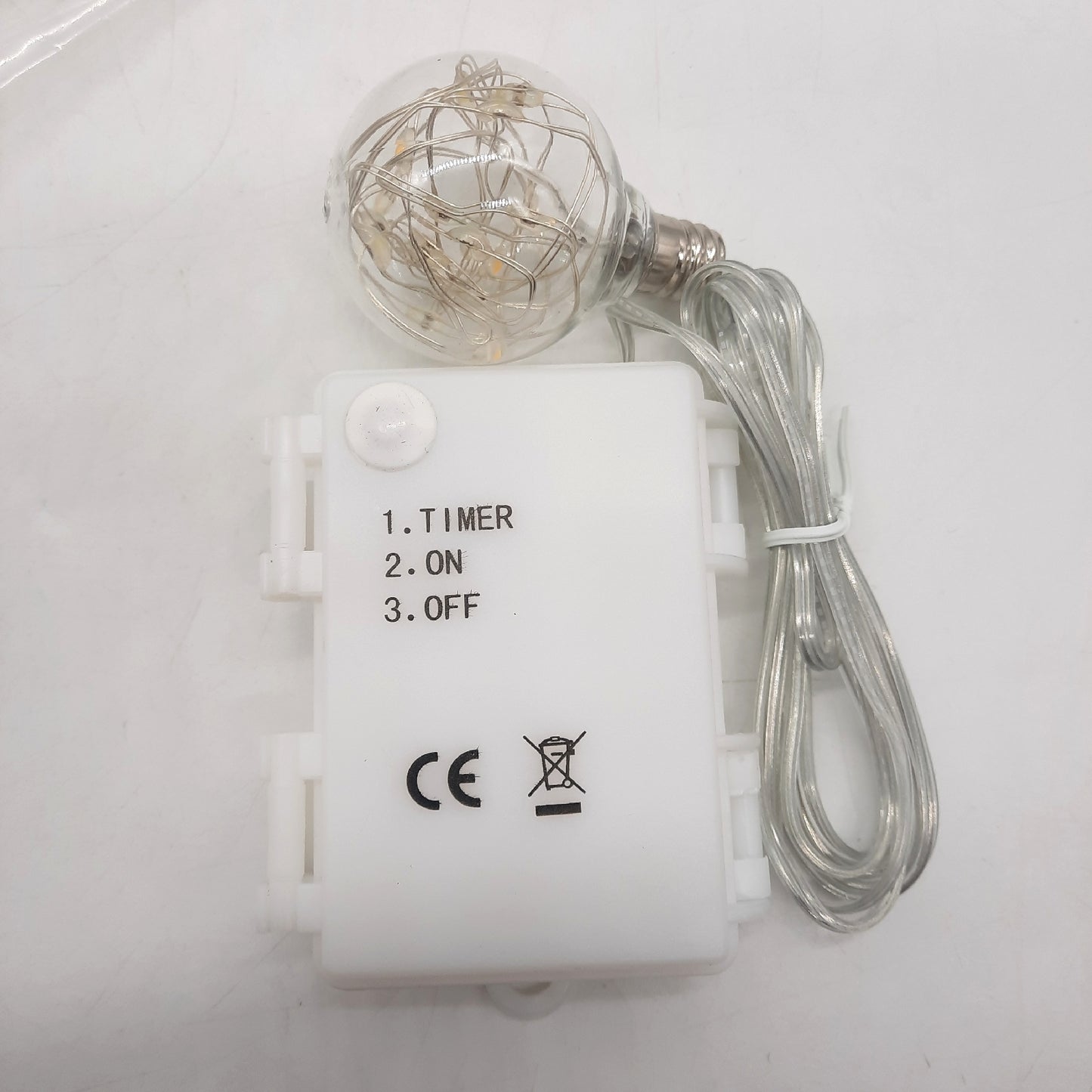 Qijieda 3D Weihnachtsstern Beleuchtet Außen  Batterie Timer 58cm led
