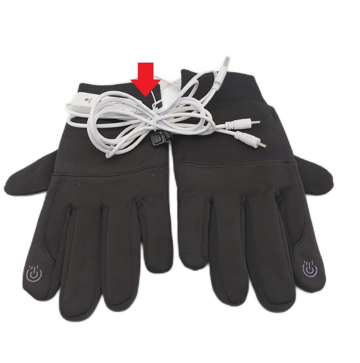 Ertisa USB beheizte Handschuhe Herren Damen doppelseitig Kabel Farbs Spuren