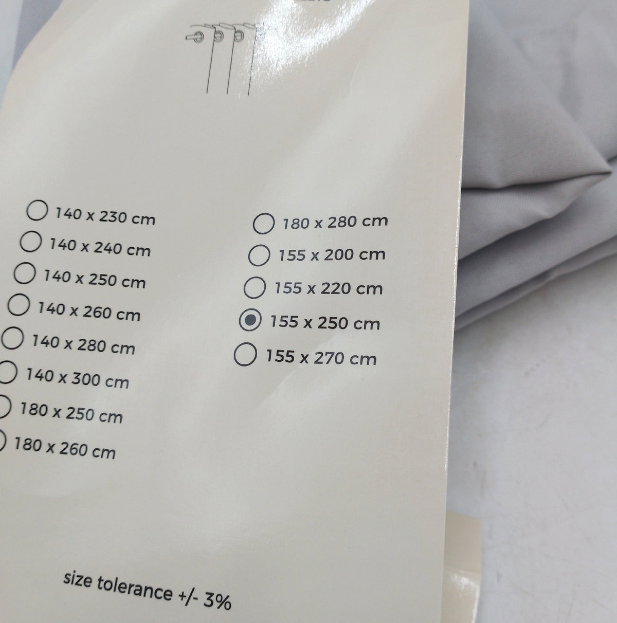 Room99 Outdoorvorhang Sen Garden Line 155 x 250 cm Breite Hoehe Outdoor Vorhang