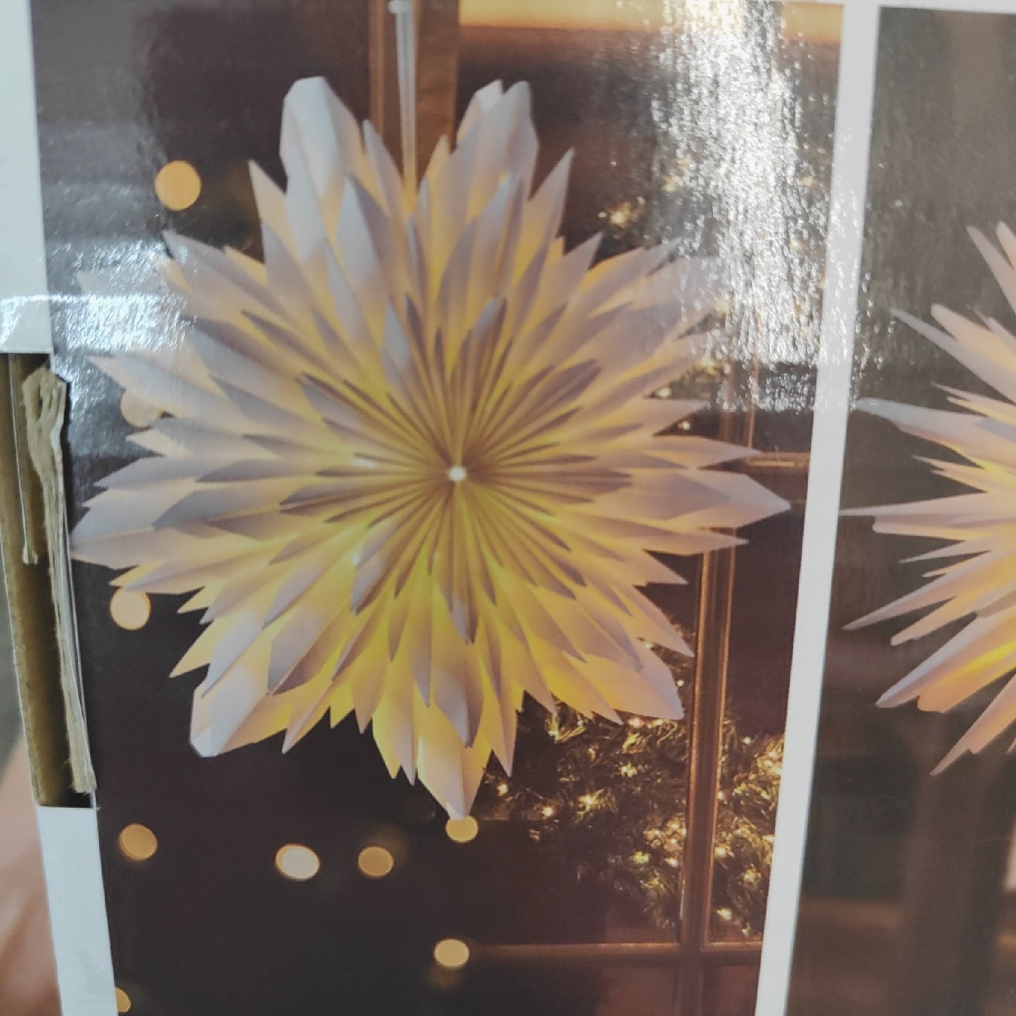 EANLOLY Weihnachtsstern Papiersterne Dekoration Beleuchtet 3D Stern Weihnachtsbeleuchtung fest