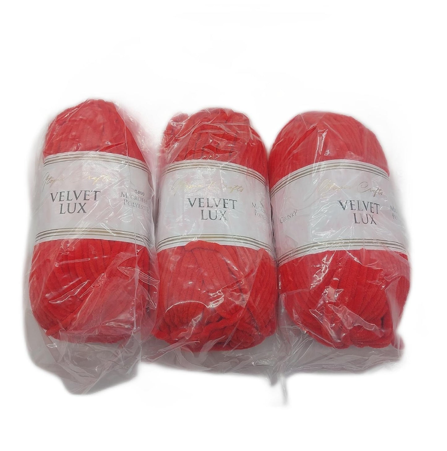 Utopia Crafts Velvet Lux Superweiches Chenillegarn zum Stricken und