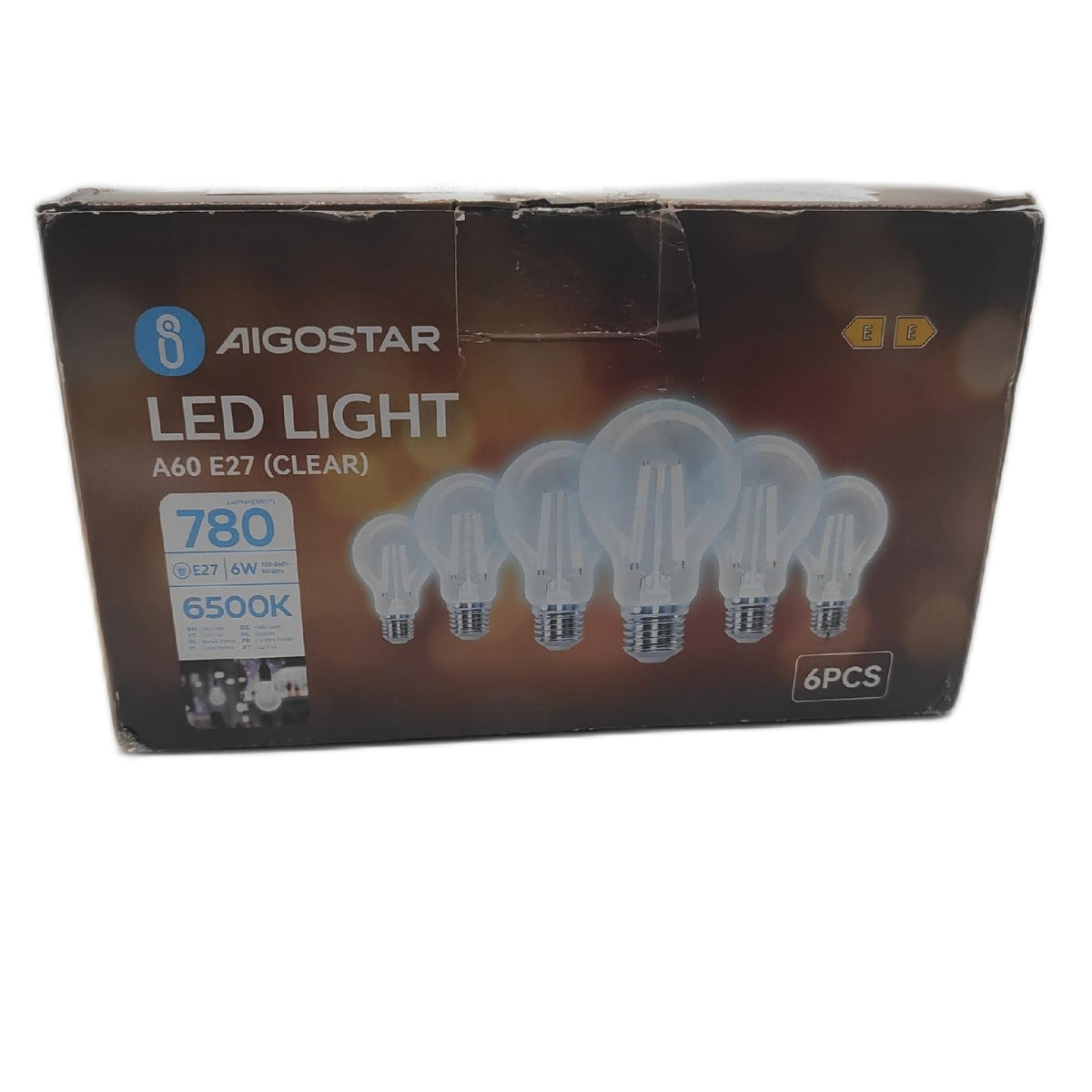 Aigostar LED Lampe Beleuchtung E27 Vintage 6W Energieeffizienz Umweltsch