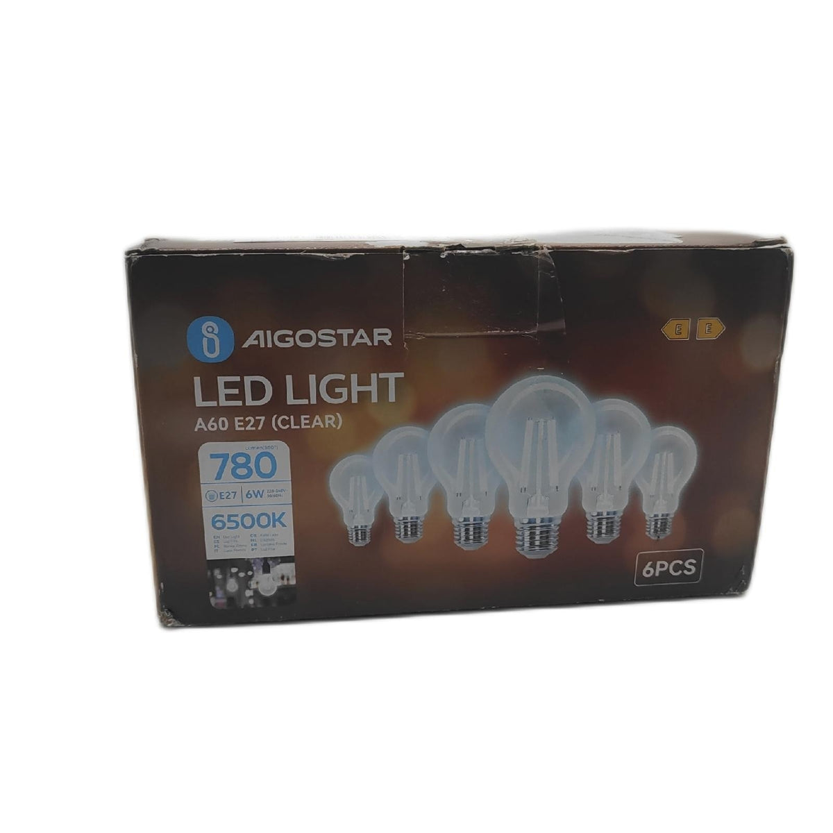 Aigostar LED Lampe Beleuchtung E27 Vintage 6W Energieeffizienz Umweltsch