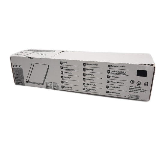Leitz Klemmschiene Bürobedarf 21790 Dokumentenhalter bis 100 Blatt schwarz 25 Stück