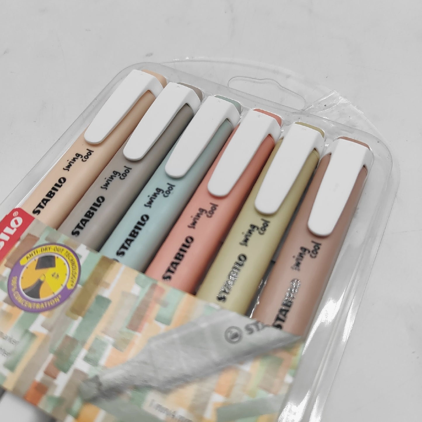 STABILO Textmarker swing cool NatureCOLORS 6er Pack Korrekturschreiben