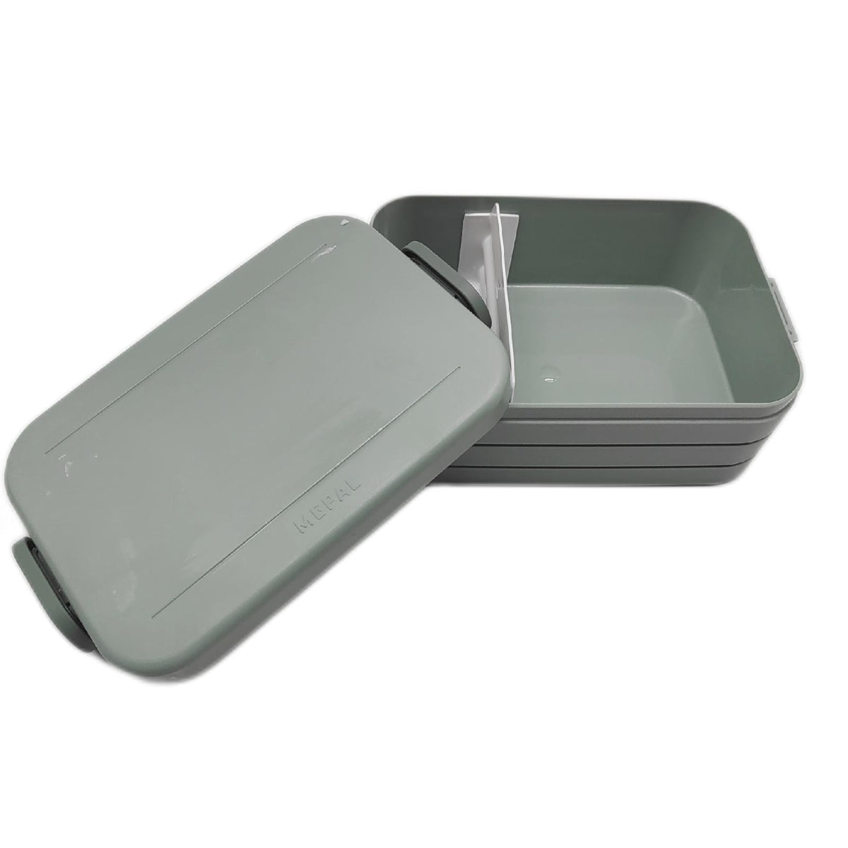 Mepal Brotdose Midi Lunchbox To Go fuer 2 Sandwiches 4 Brotscheiben Brotdose