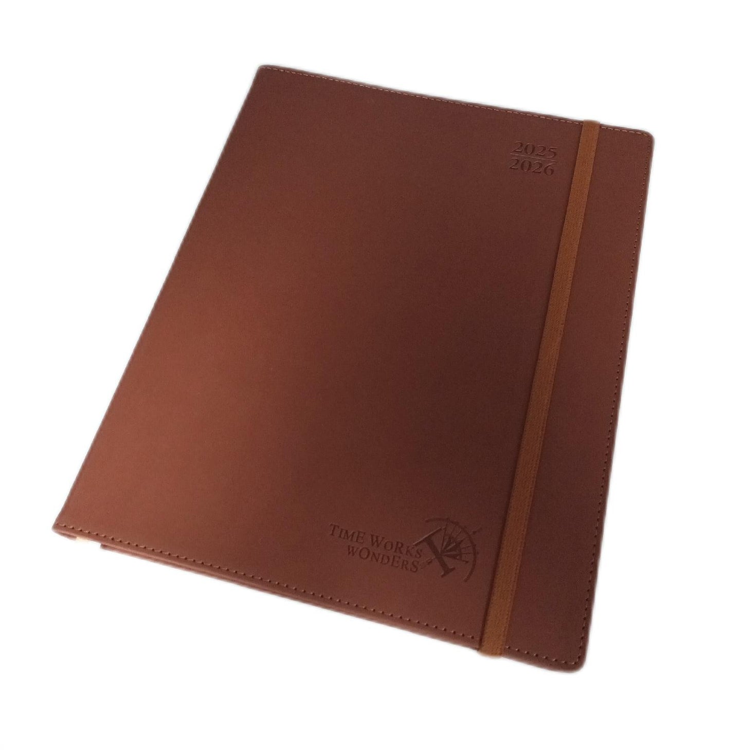 Poprun Kalender Wochenplaner Büro 2025 2026 Softcover PU Leder Terminplanung Organizer