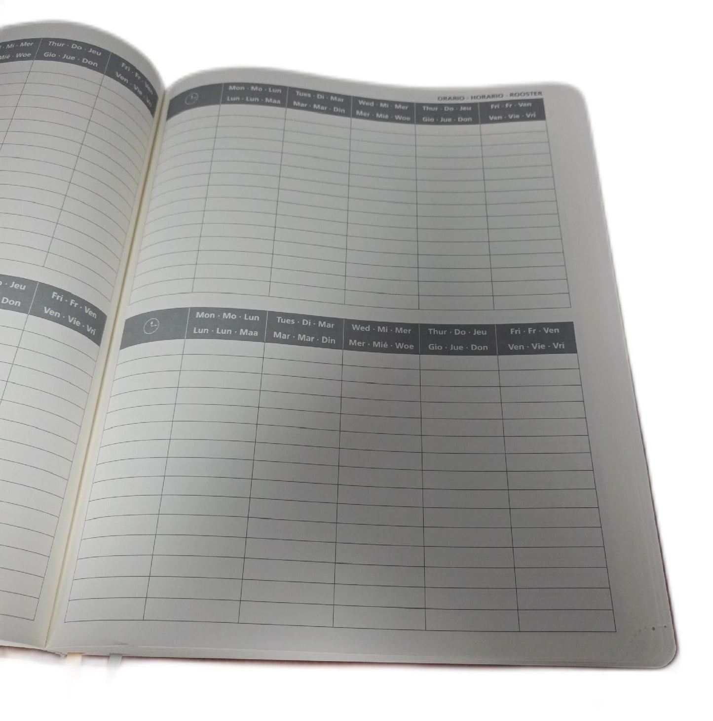 Poprun Kalender Wochenplaner Büro 2025 2026 Softcover PU Leder Terminplanung Organizer