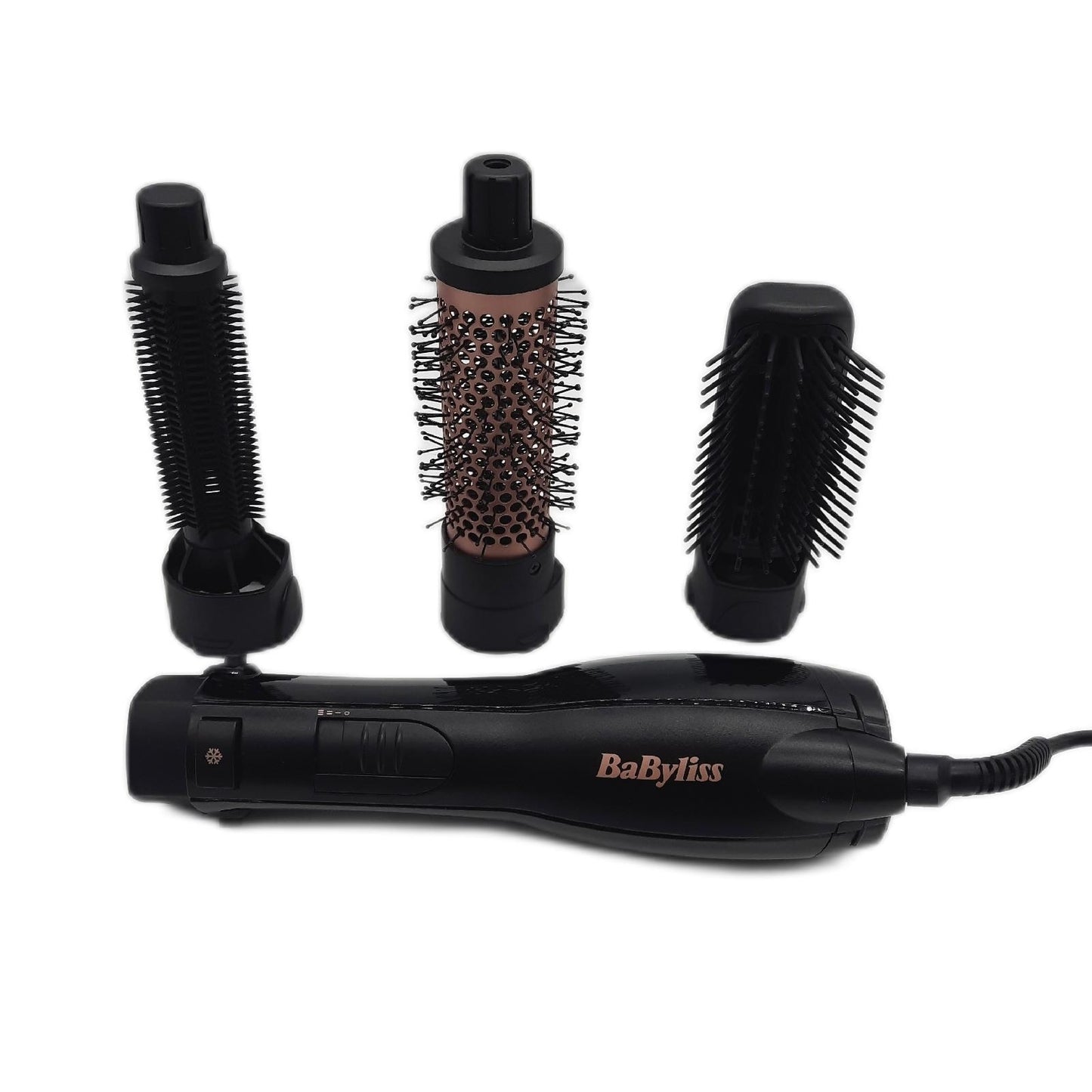 BaByliss Smooth Finish 1200 WarmluftbÃ¼rste 5 AufsÃ¤tzen Volumen - Unvollständig