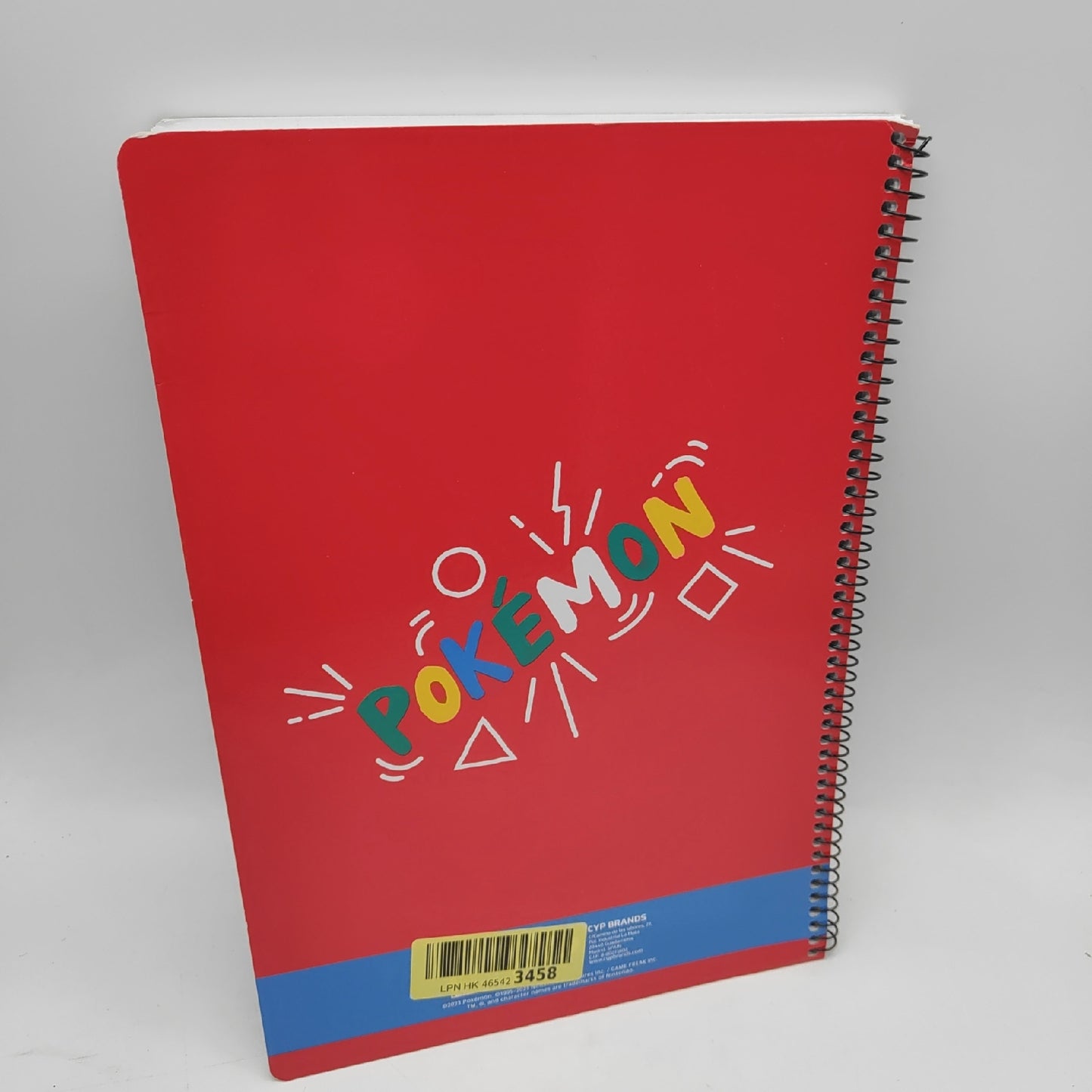 Pokémon Notizbuch Bürobedarf Colorful Cuaderno Folio 80 linierte Seiten Organisation