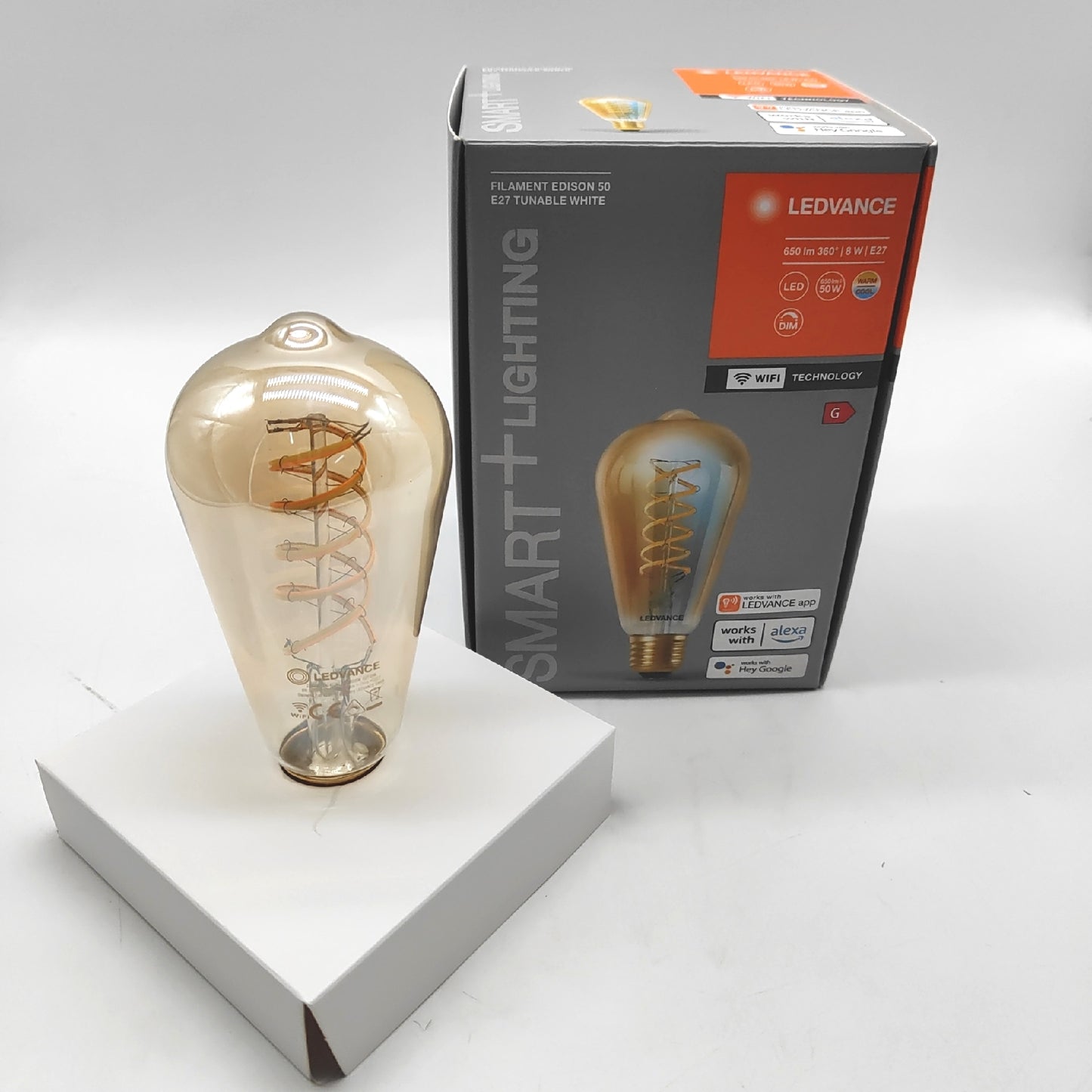 LEDVANCE SMART+ WIFI LED Lampe Gold Tönung 8W 650lm Form 64mm Classic