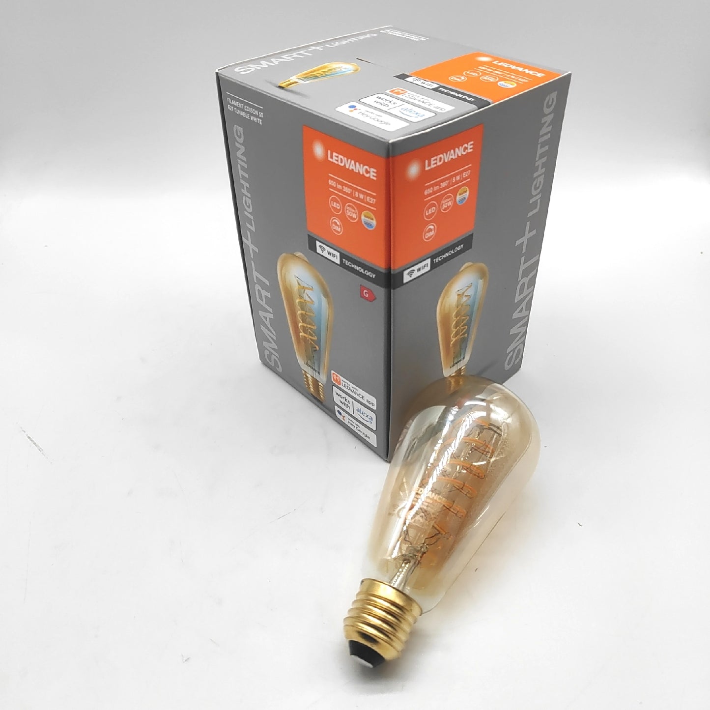 LEDVANCE SMART+ WIFI LED Lampe Gold Tönung 8W 650lm Form 64mm Classic