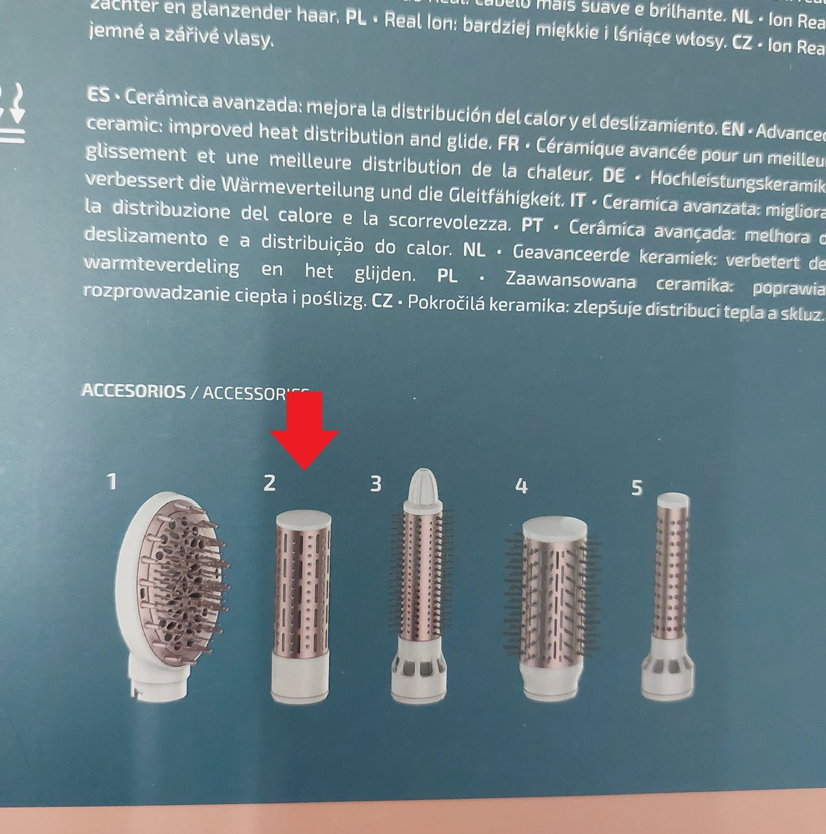 Cecotec Warmluftbuerste CeramicCare 5in1 Pro 1000W