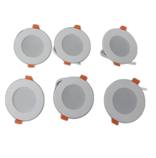 LED Einbaustrahler Deckenlicht Beleuchtung 230V 6W Flach LED Spot IP44 Wassergeschützt