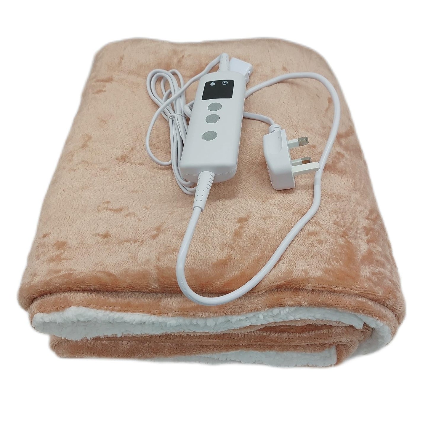 PROALLER Decke beheizte Bettwaren elektrisch 160 x 130 cm Rosa Kuschelig warm