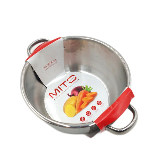 Kasanova Topf Kochgeschirr Küchenausstattung Mito Kochen Küche Edelstahl 20 cm