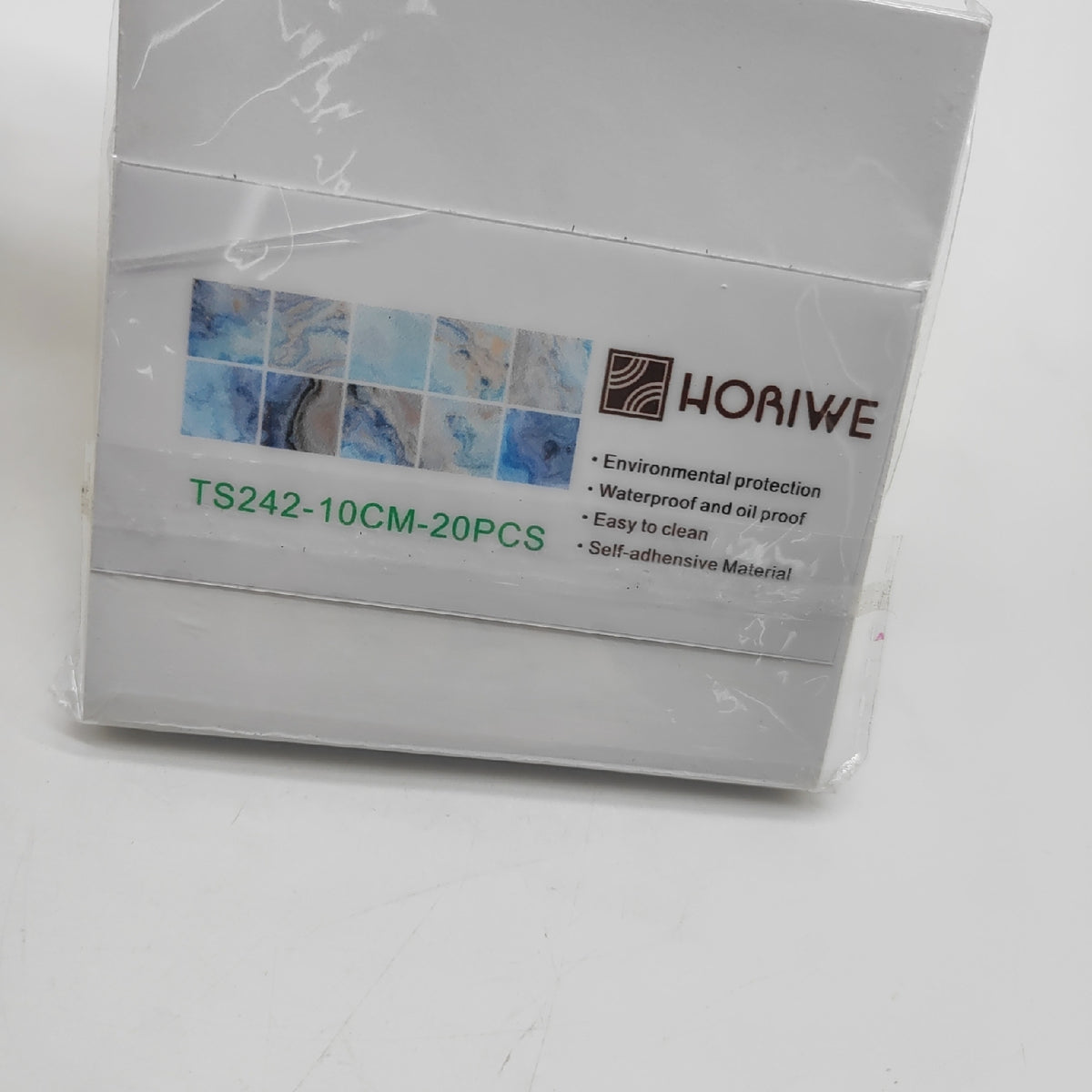 HORIWE Fliesenaufkleber Marmorierung Wandfliese Aufkleber 20 Stück Fliesensticker Fliesen Folie Selbstklebende Tapete Wasserdicht Wandaufkleber für Küche, Schrank, Möbel, Tisch